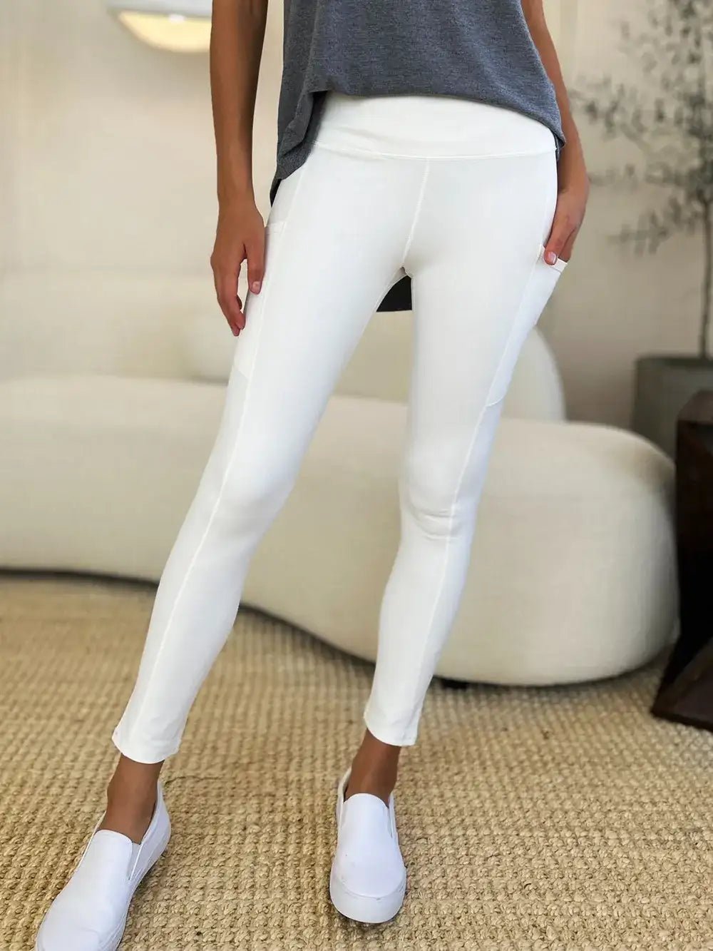 Wide Waistband Sports Leggings - Bela Fils BoutiqueBela Fils Boutique